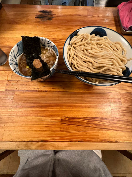 「つけ麺普通盛り850円」@自家製麺 然の写真