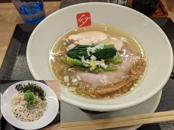 「塩そば+和え玉（アサリ）」@KITCHEN TAKANOの写真