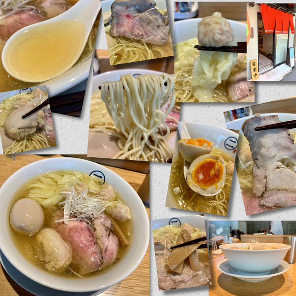 「特製ワンタン麺（塩）1200円」@中華そば 二階堂の写真