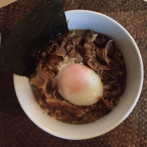 「ニラそば 肉玉ブラック」@龍門瀑の写真
