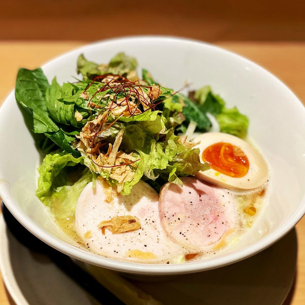 「こだわり麺の鶏白湯塩そば」@船橋 蔭虎の写真