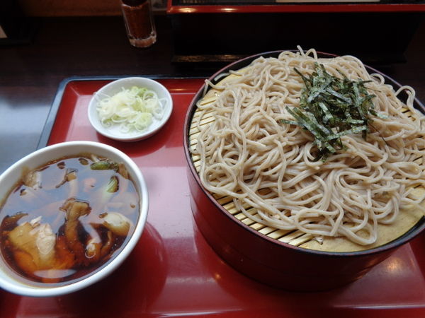 「きのこざる 720円、大盛 200円」@そば処 丸松の写真