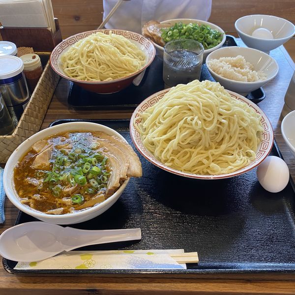 「ざるつけの旨辛そば 大盛り」@わだ屋の写真