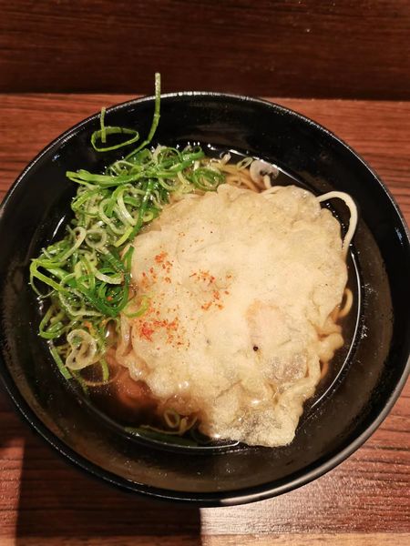 「天ぷらそば(390円)」@えきそば 姫路駅店の写真