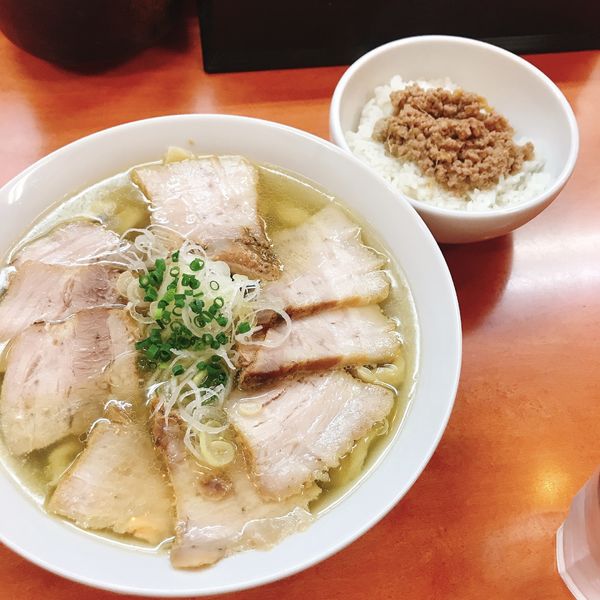 「チャーシュー麺+生姜丼」@日陰の写真