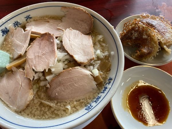 「【甲信越制覇レビュー】メンマチャーシュー＋玉ねぎ」@杭州飯店の写真