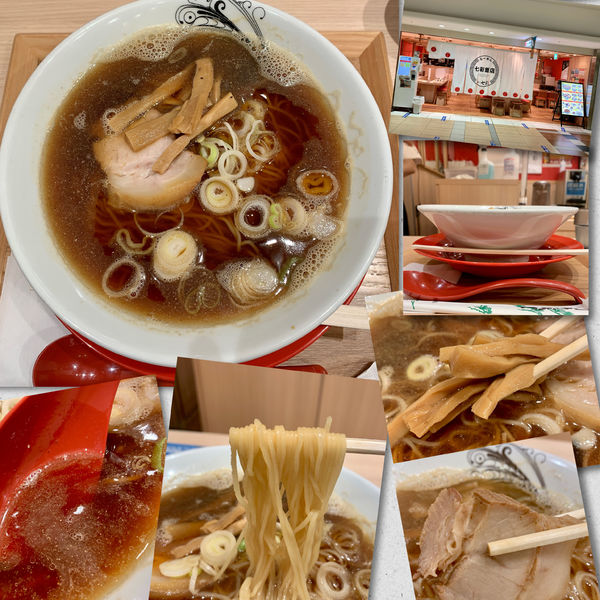 「朝ラーメン（煮干し）500円」@七彩飯店の写真