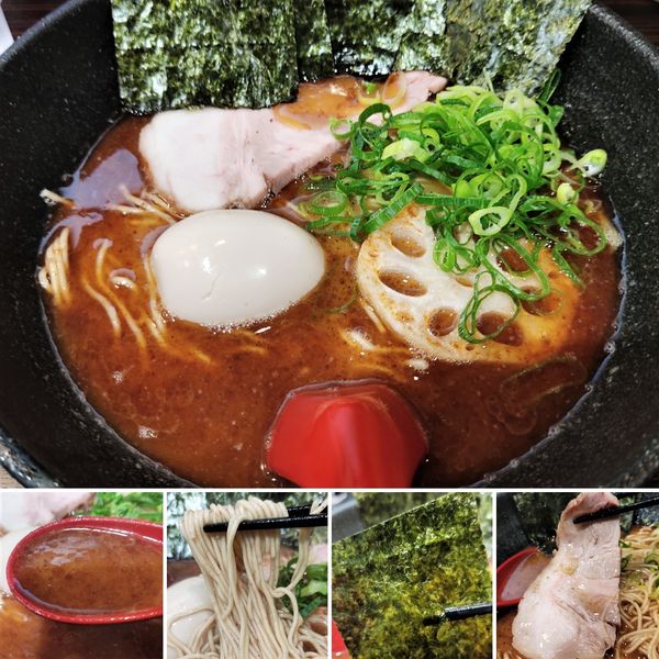 「濃厚魚介中華そば＋海苔＋味玉＝1000円」@中華そば 糸の写真