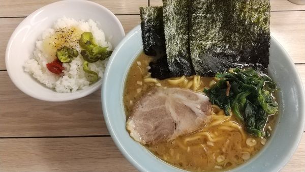 「ラーメン+ライス(¥800+100)」@らすた 代々木支店の写真