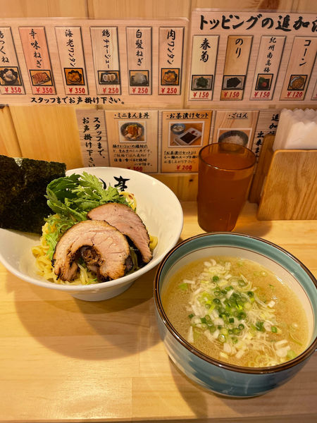 「本丸塩つけ麺¥950.」@横濱 本丸亭 新橋店の写真
