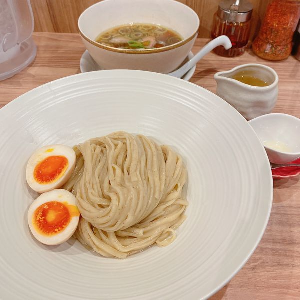 「味玉醤油つけ&昆布水」@麺処 ほん田 秋葉原本店の写真