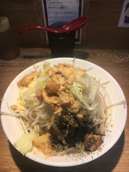 「限定GREEN DAYミニ汁無し¥950」@麺屋 浜一の写真