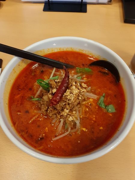 「天使激辛担々麺ランチ660円税込コーヒー付き」@天使担々麺の写真