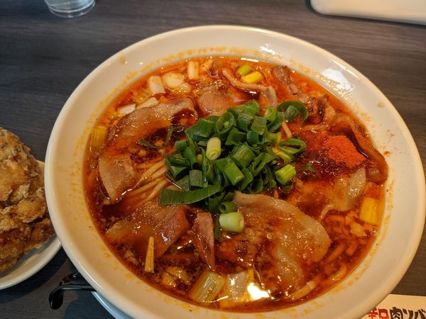 「肉そば醤油」@辛口肉そばひるドラ 新大阪本店の写真