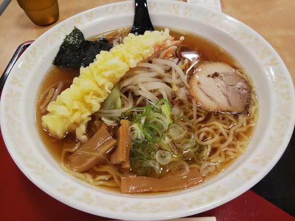 「天ぷらラーメン」@ホテーフーヅ 伊那店の写真