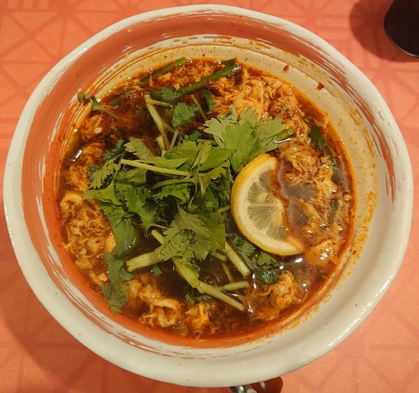 「パクチー辛麺(950円)」@宮崎辛麺みやびの写真