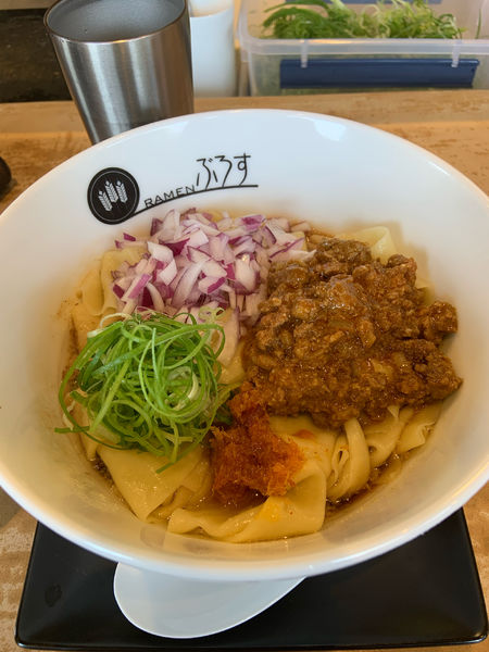 「びゃんびゃん麺大盛(無料)＋白米」@Ramenぶろすの写真