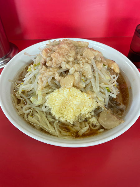 「小　大蒜野菜脂」@ラーメン二郎 茨城守谷店の写真