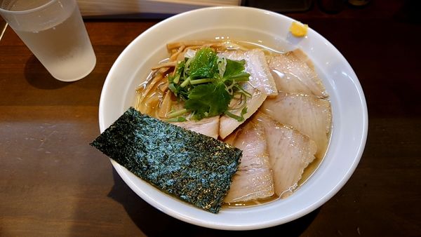 「ゆずしお＋チャーシュー」@ラーメン ますだやの写真