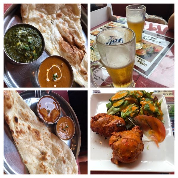 「2種盛りカレー990チキンティカセット1240ビール380」@DEEP JYOTIの写真