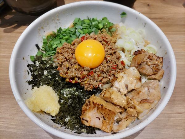 「台湾まぜそばガッツリ肉(大盛)·追い飯」@麺屋 まぜはるの写真