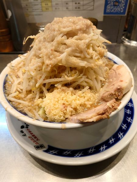 「ラーメン　野菜マシ　ニンニク　アブラ」@らーめん大 大森店の写真