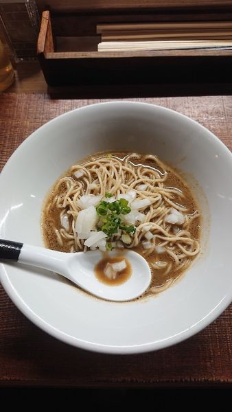 「煮干し（裏かけ）あとから葱乗せて」@芛堂寺の写真