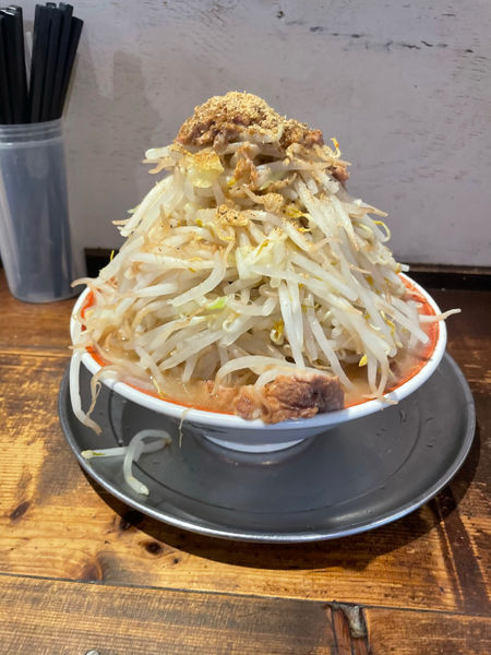 「小　野菜マシ大蒜脂」@麺でる 相模原店の写真