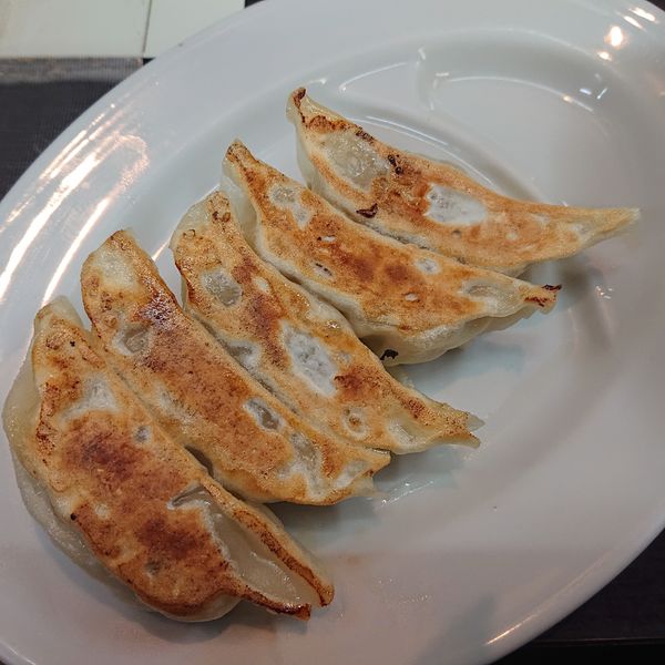 「味噌カレー(無料大盛)860円、餃子セット380円」@北海とんこつら～めん純輝 八千代店の写真