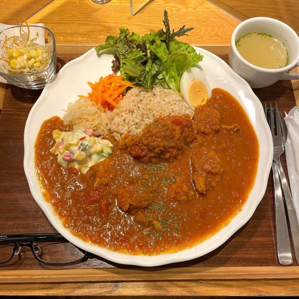 「チキンマサラカレー」@エスパス・ビブリオの写真
