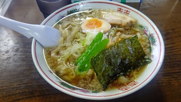 「朝ラー（太麺）５００円」@中華そば 太平楽 六丁の目店の写真