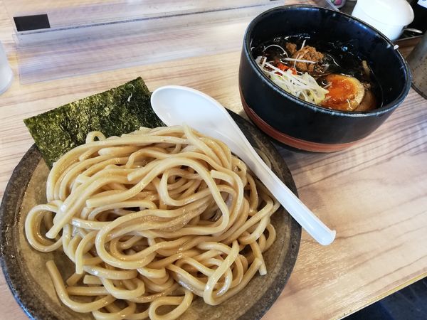 「つけ麺(太麺) 750円」@一陽来福・びんびん亭の写真