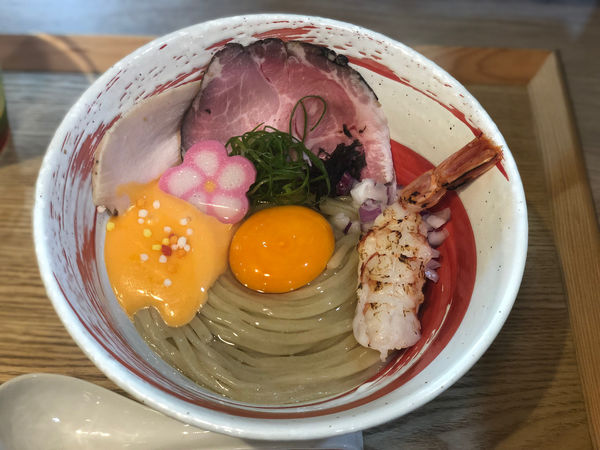 「ETM(えび、たまご、めん)大盛り(追い飯付き)」@えびそば 緋彩の写真