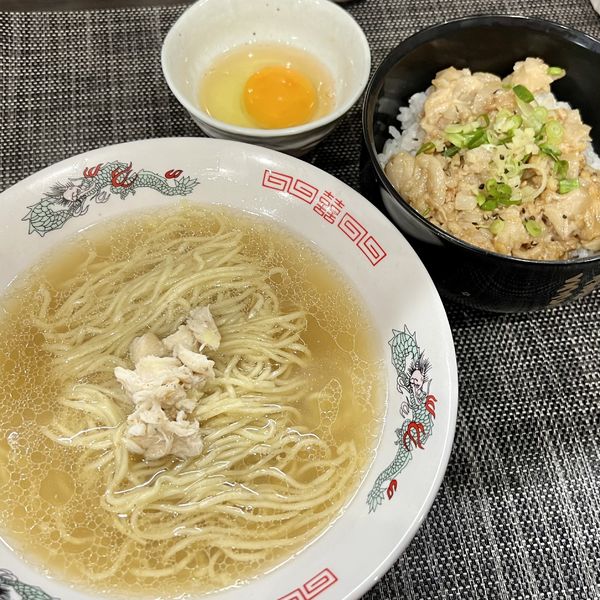 「【限定】鯛と鯵のかけそばとチョイ悪TKG」@麺丼Dining 夢者の写真
