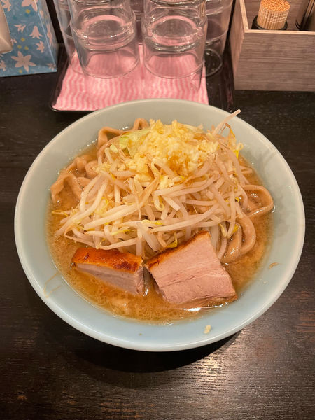 「大麺(900円)極太麺」@らぁめん大山 アトレ川崎店の写真