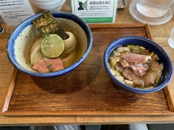 「昆布水つけ麺塩 肉ちょいまし」@YOKOKURA STOREHOUSEの写真
