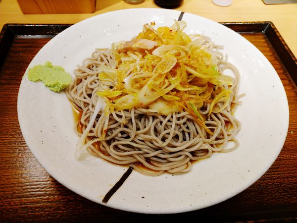 「ピリ辛ネギそば（490円）」@しぶそば 蒲田店の写真