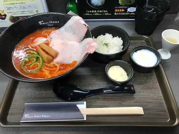 「氷見いわし香るナポらー麺セット」@Menya Ikuzo Tokyoの写真