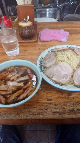 「つけ麺チャーシュー(5枚)＋タレ大」@丸長 坂戸店の写真