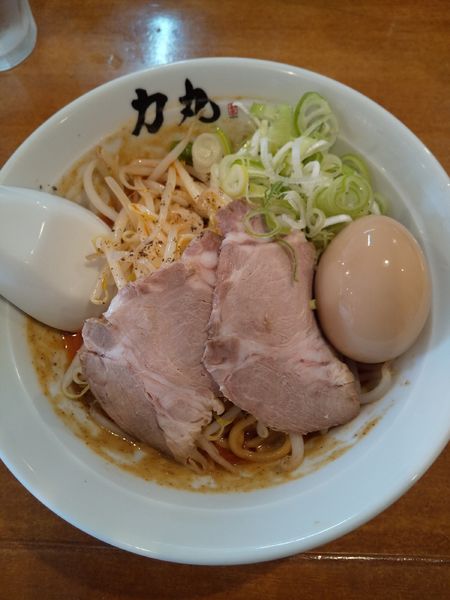「汁なし担々麵（味玉付き）」@ラーメン力丸の写真