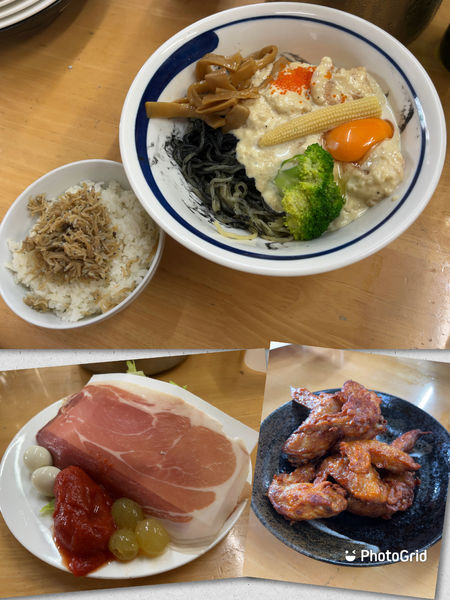 「【6月限定】海老マヨ③＋イカ墨」@MENYA 食い味の道有楽の写真