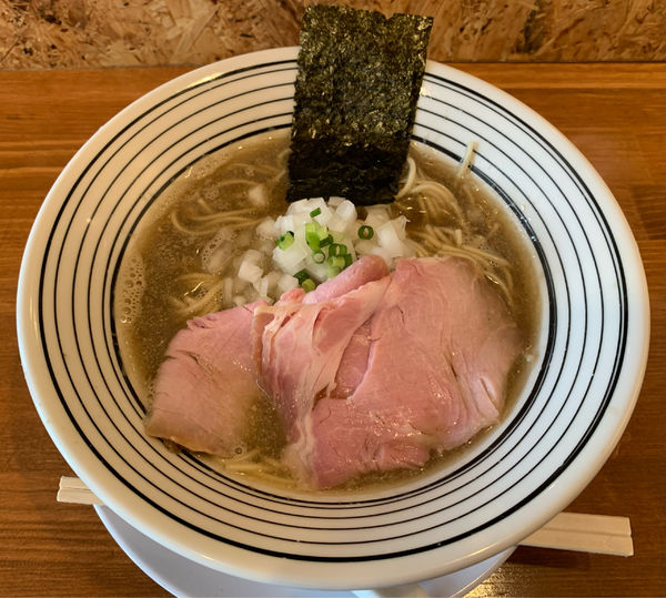 「煮干醤油ソバ+和え玉ハーフ ￥800+￥200」@らーめん コットンポットの写真