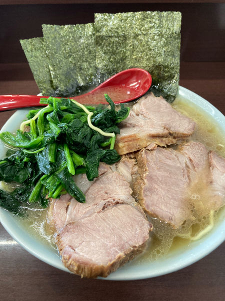「チャーシューメン　ほうれん草増し」@ラーメンショップ 二ツ橋店の写真