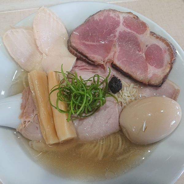 「特製1周年限定ラーメン1300円」@中華そば ふじ野の写真
