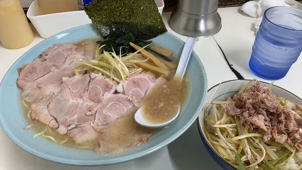 「ネギチャーシュー＋ネギめし」@◯つばき食堂の写真