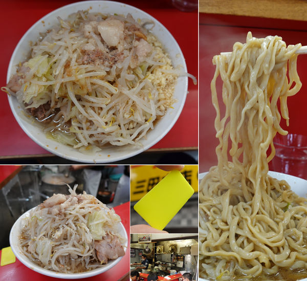 「Jr.の夜ぶたラーメン 700円（野菜増々・蒜・脂）」@ラーメン二郎 三田本店の写真