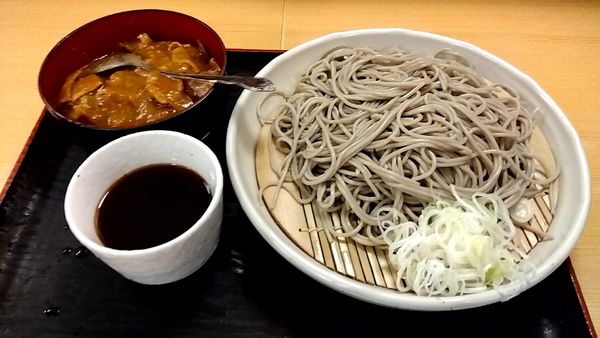 「もり(カレー南蛮セット 640円)」@越後十日町そばと地酒の店 がんぎ 三田店の写真