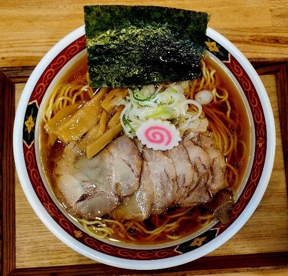 「支那そば(大盛)」@自家製中華そば 麺の虜の写真