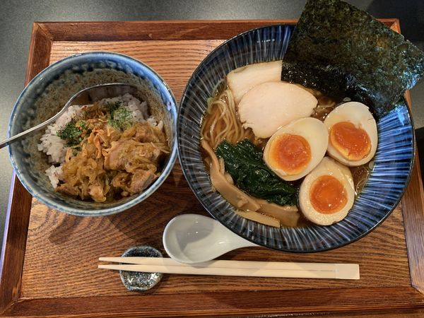 「醤油ラーメン&ミニカレー」@Omirukの写真