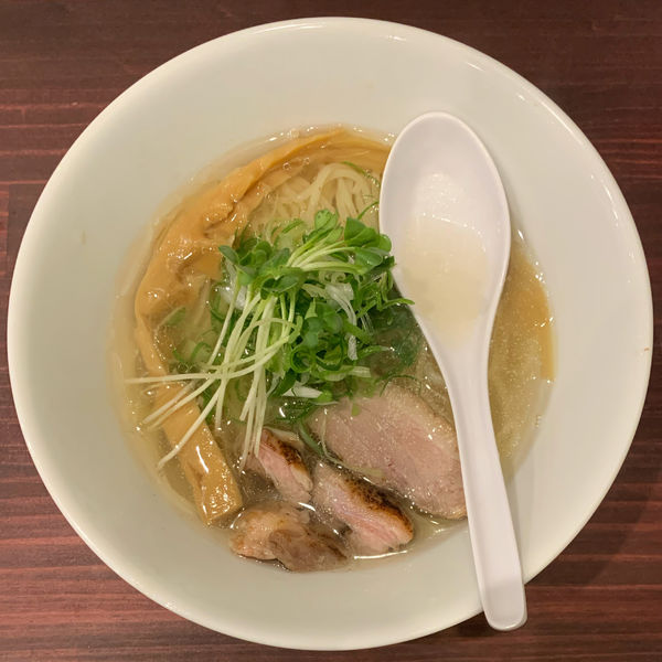 「鴨塩ラーメン」@鴨LABO 住吉店の写真